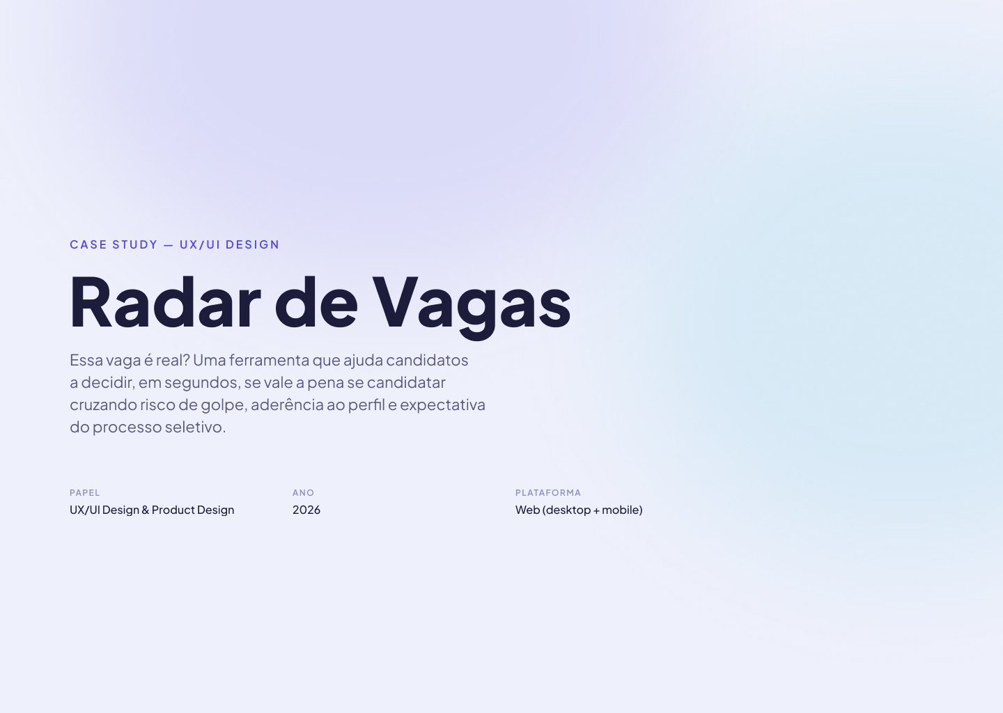 Radar de Vagas
